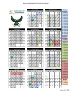 Burke County Schools Calendar 2023 2024 In PDF