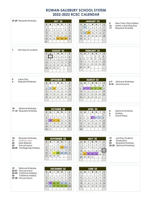 CALENDARS SCHEDULE CALENDAR