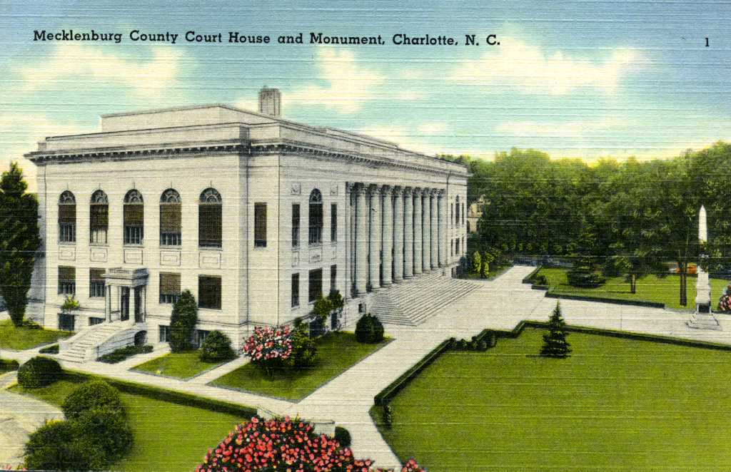 Fifth Mecklenburg County Court House Charlotte Mecklenburg Story