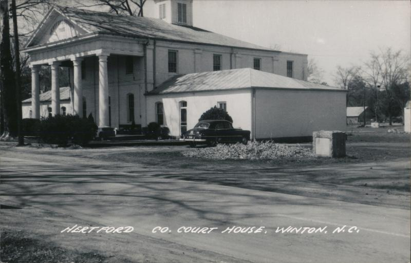 Hertford County Court House Winton NC Postcard