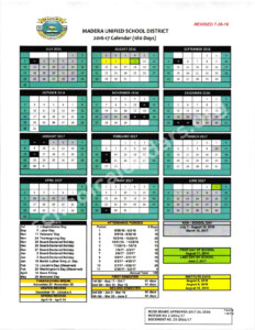 Madera County Court Calendar Printable Template Calendar