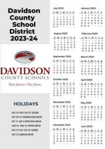 Metro Davidson County Schools Calendar Kelsy Mellisa