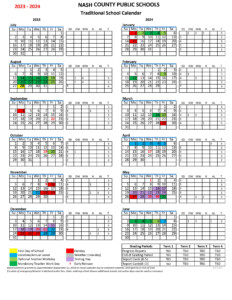 NCPS Traditional Calendar Nash Everywhere Digital Academy