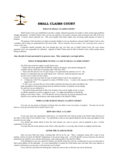 Small Claims Court Beaverton Oregon Claims Clackamas Pdffiller Signnow