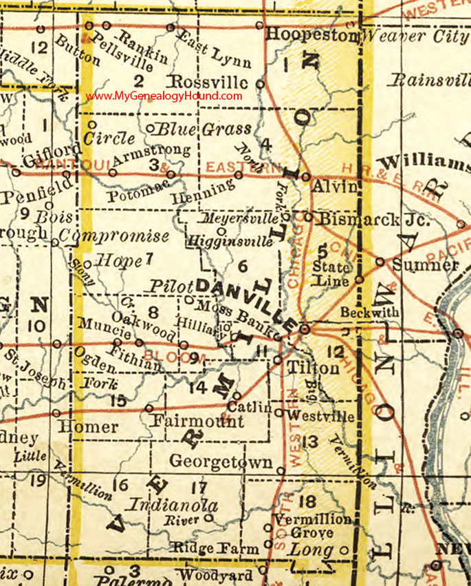 Vermilion River County Map